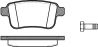 Колодки задние,Renault Kangoo 2 08-| REMSA 1352.00