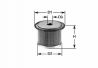 Фильтр топливный Рено Кенго 1.9D/DTI (Высокий 77мм) | CLEAN FILTERS MG083 (Италия)