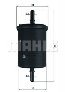 Фильтр топливный Рено Кенго 1.2i/1.4i/1.6i | MAHLE KL248 (Германия)