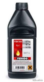 Тормозная жидкость DOT4  FERODO (1L.) Рено Кенго  | FBX100 ― Renault Kangoo