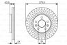 Тормозной диск передний Рено Кенго 2008- (280/24ММ) (КОЛЕСА R15-R16) | BOSCH 0 986 479 S66 (Германия)